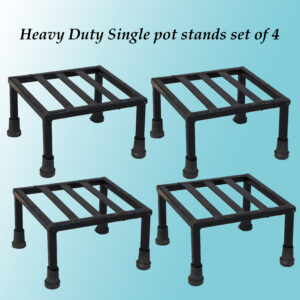Heavy Duty Single Pot stands 9x9 inch Square Set Of 4